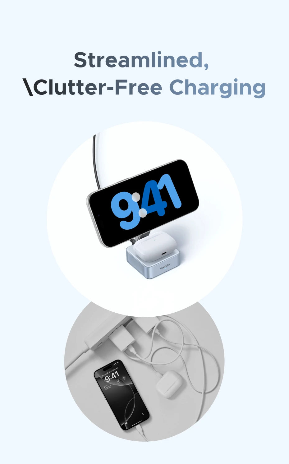 MagDock Wireless Ultra Fast Charging Stand