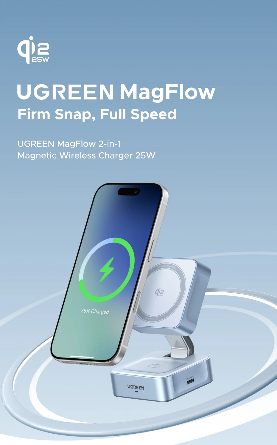 MagDock Wireless Ultra Fast Charging Stand