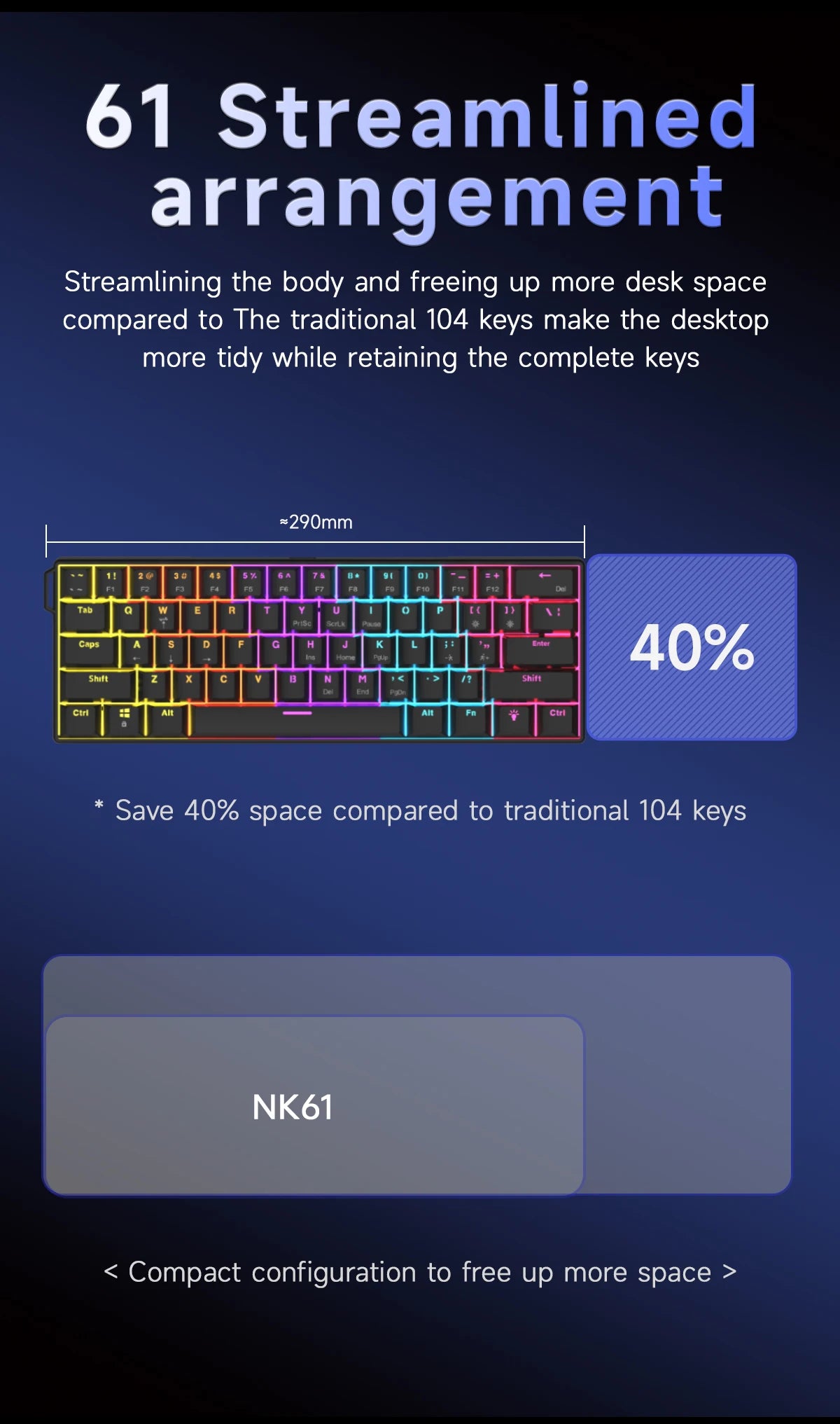 NK61 RGB Mechanical Keyboard