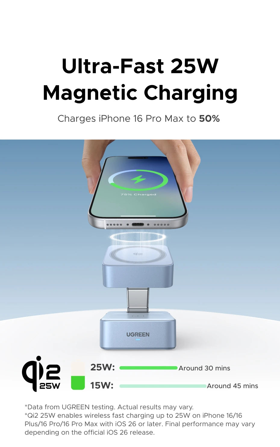 MagDock Wireless Ultra Fast Charging Stand