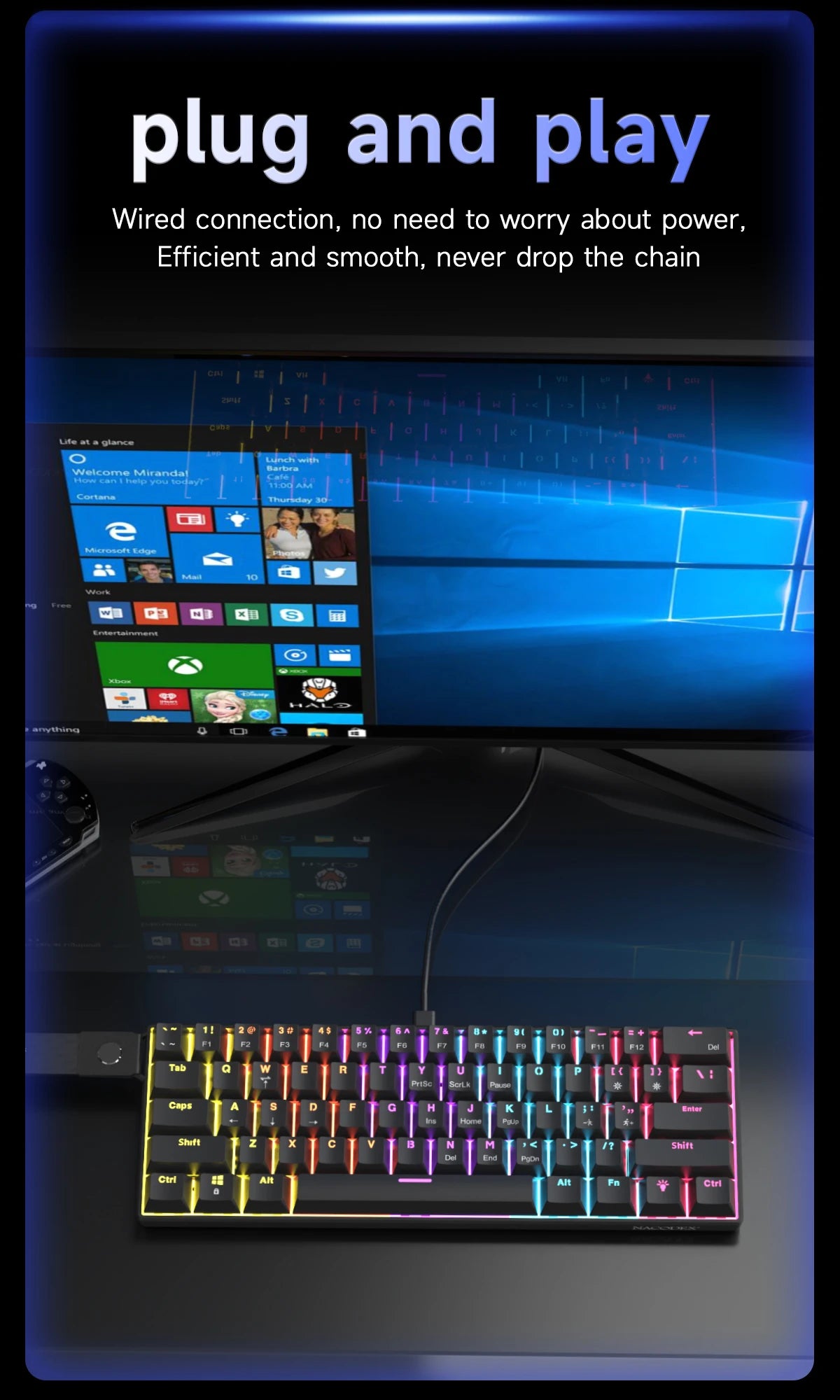 NK61 RGB Mechanical Keyboard