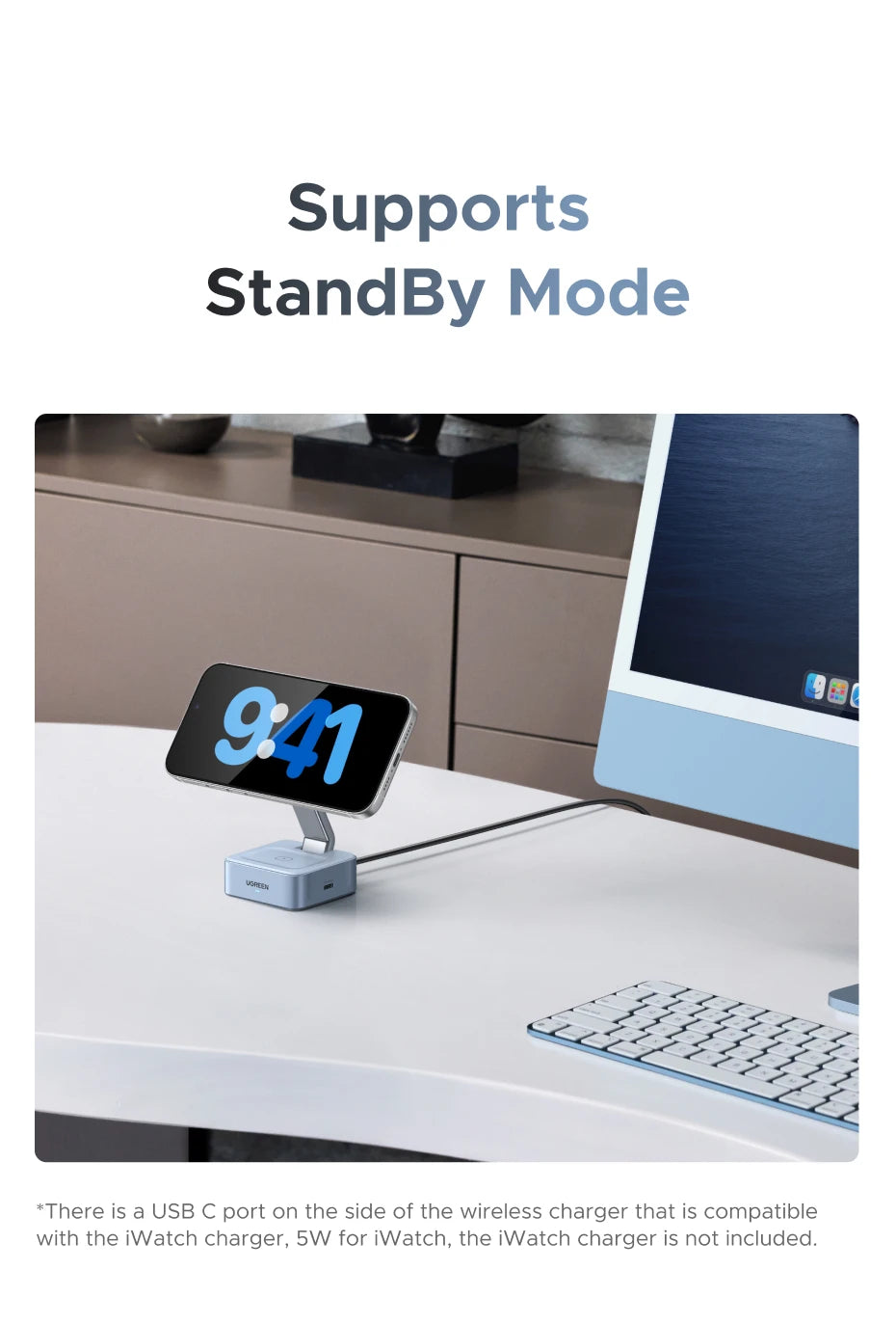 MagDock Wireless Ultra Fast Charging Stand